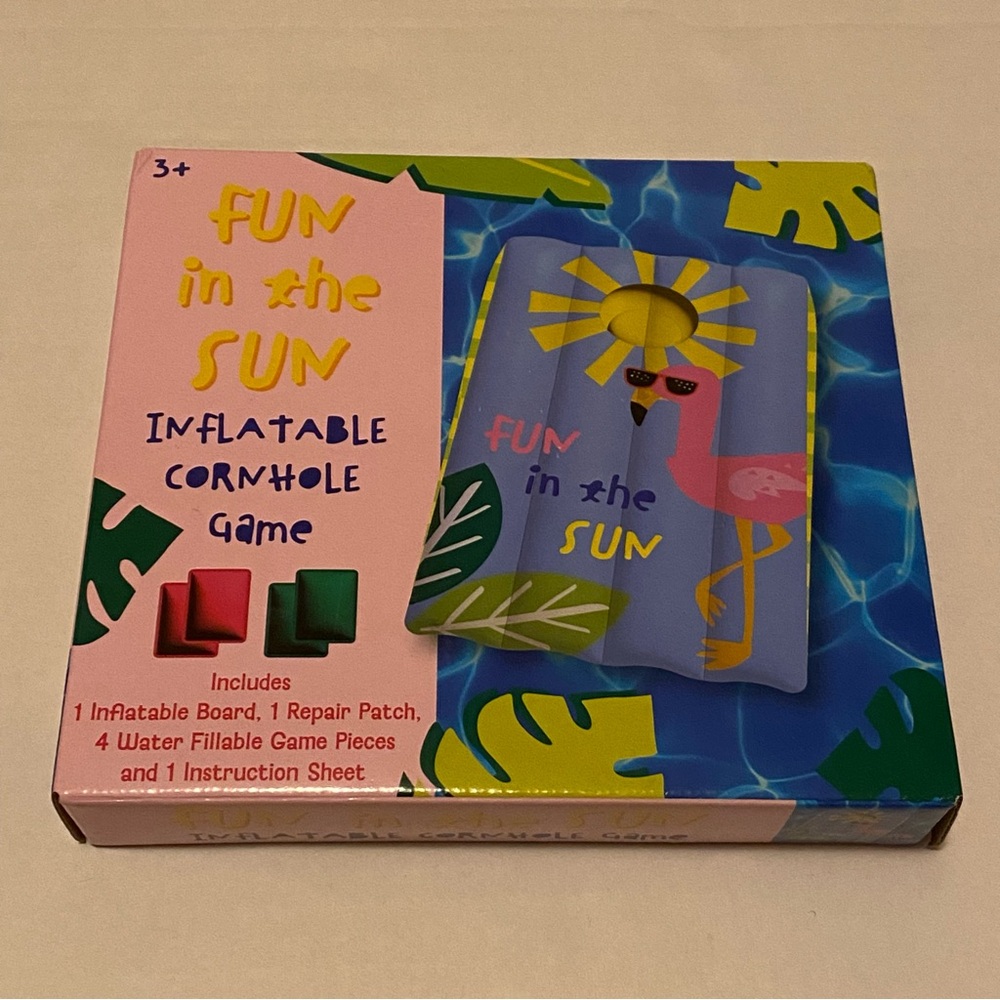 Fun in the Sun Inflatable Corn Hole Game - New in Box
